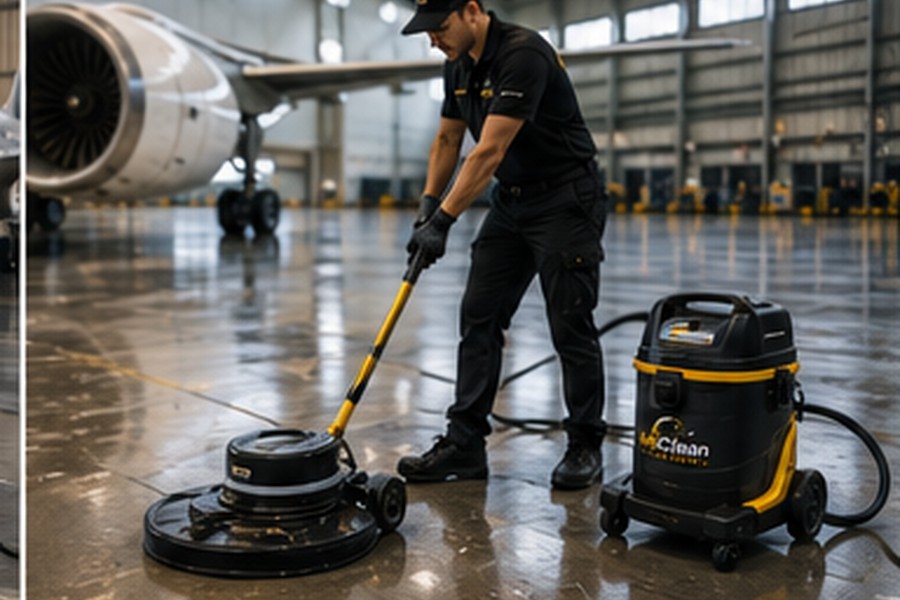 Entretien régulier dans un hangar